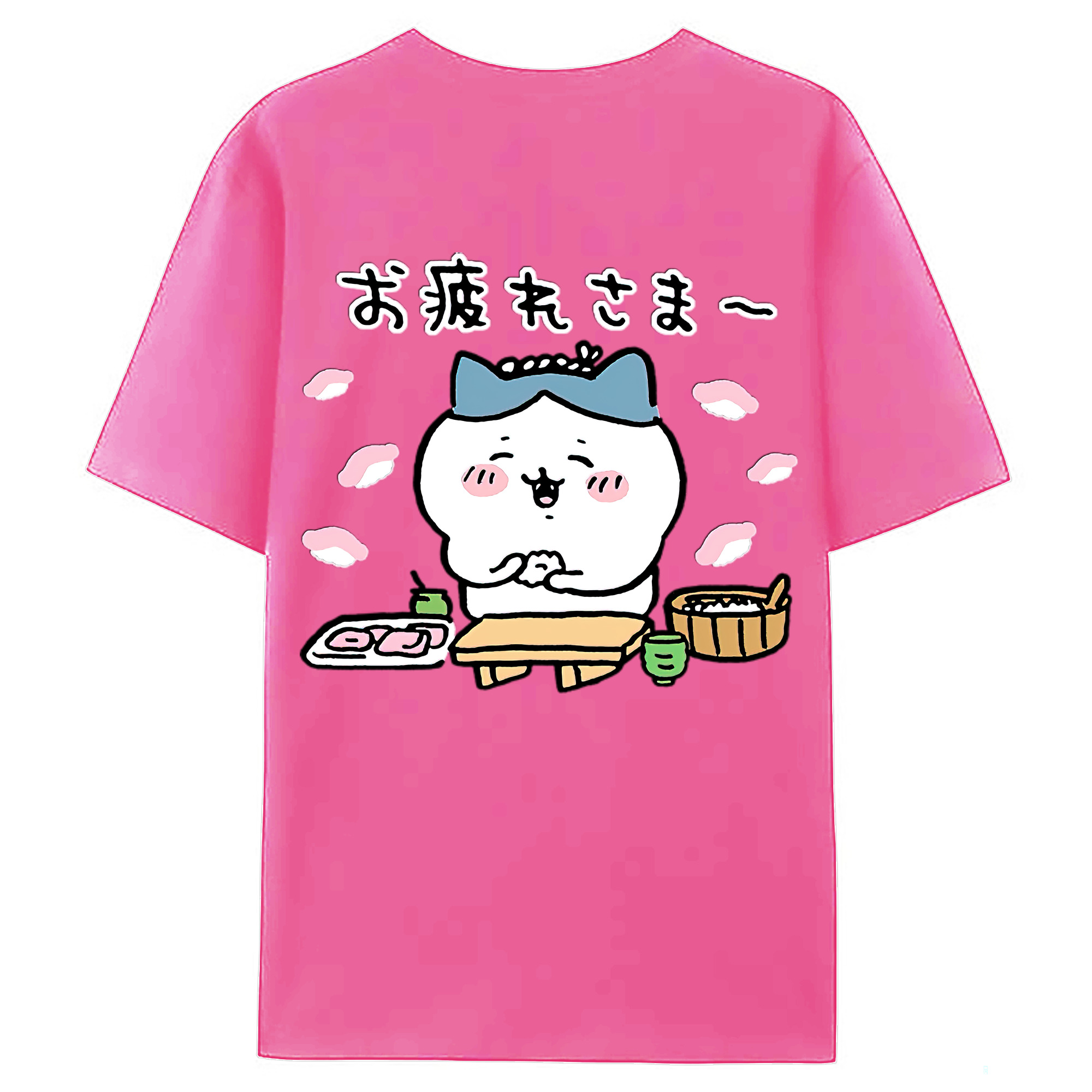 （画像用） ちいかわ ハチワレ Chii-kawa hachiware レディース半袖Tシャツ(バックプリント)